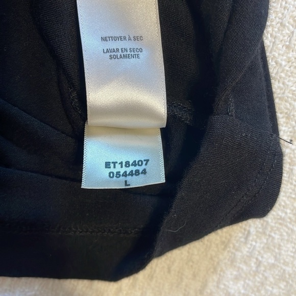 5 for $25 Ella Moss Surplice Blouse with Collar Black size Large - Picture 7 of 7